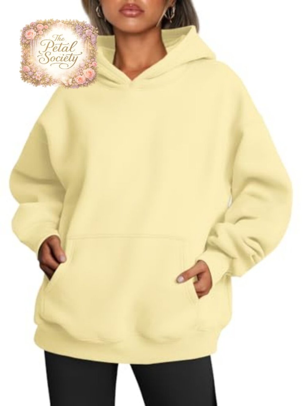 Oversized Pullover Hoodie Womens Fleece Sweatshirt Drop Shoulder